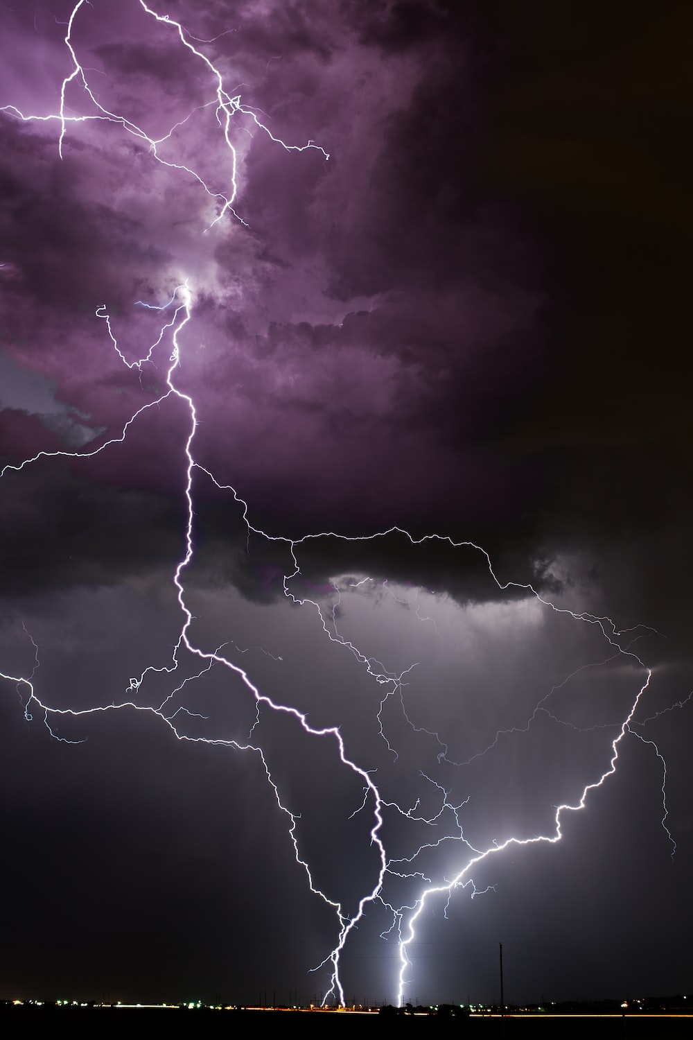 30,Purple Lightning Picture. Download Free Image