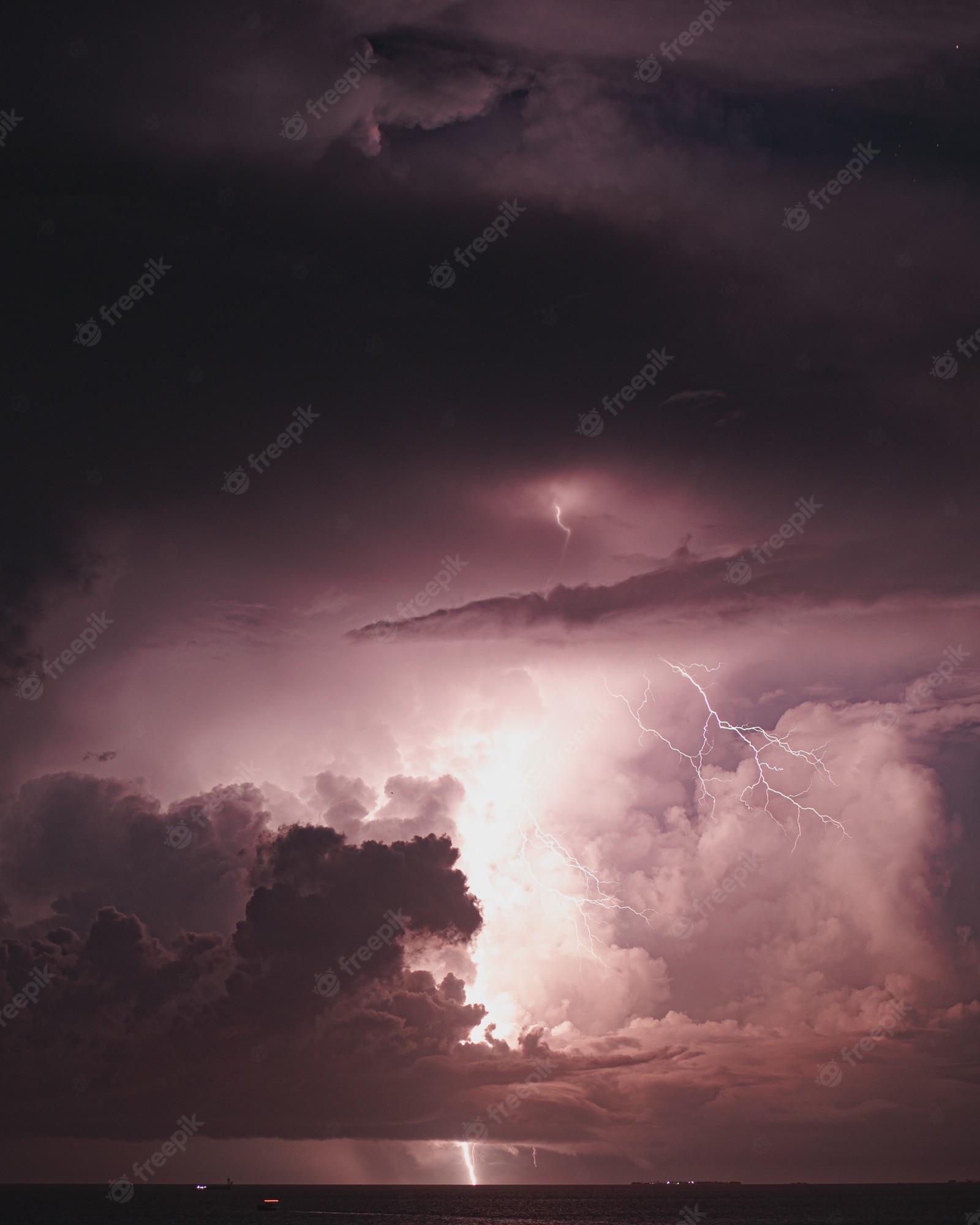 Lightning Rain Image. Free Vectors, & PSD