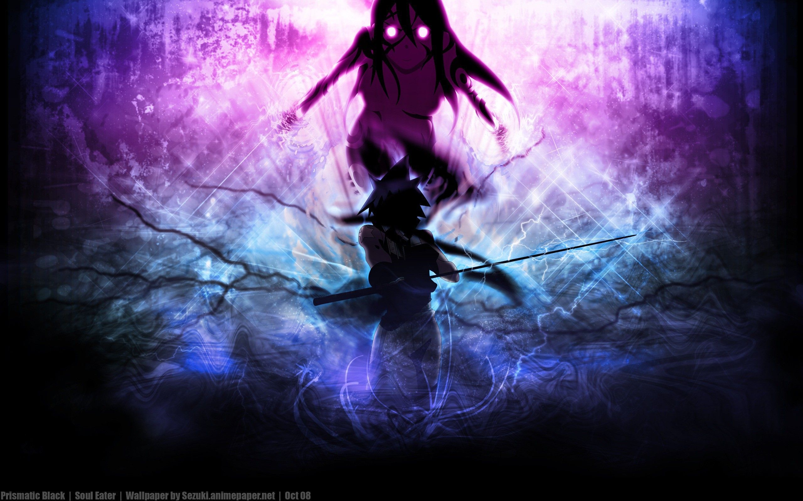 Dark Purple Anime Wallpaper