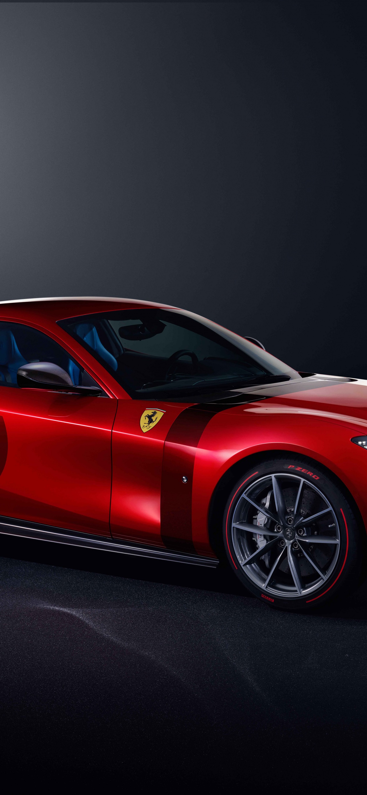 Ferrari Omologata Wallpaper 4K, Supercars, Dark background, 5K, 8K, Cars