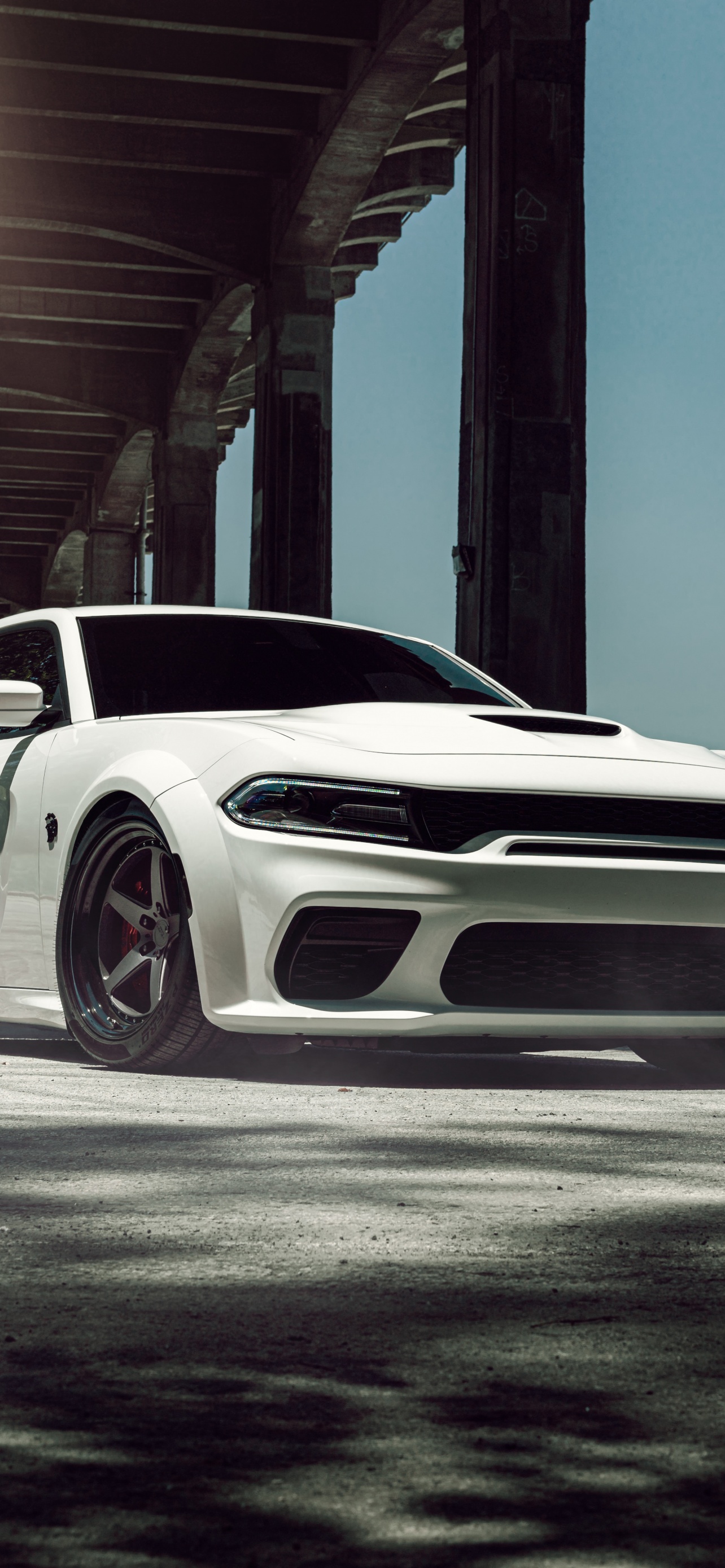 Dodge Challenger SRT Hellcat Widebody Wallpaper 4K, White cars, 5K, 8K, Cars