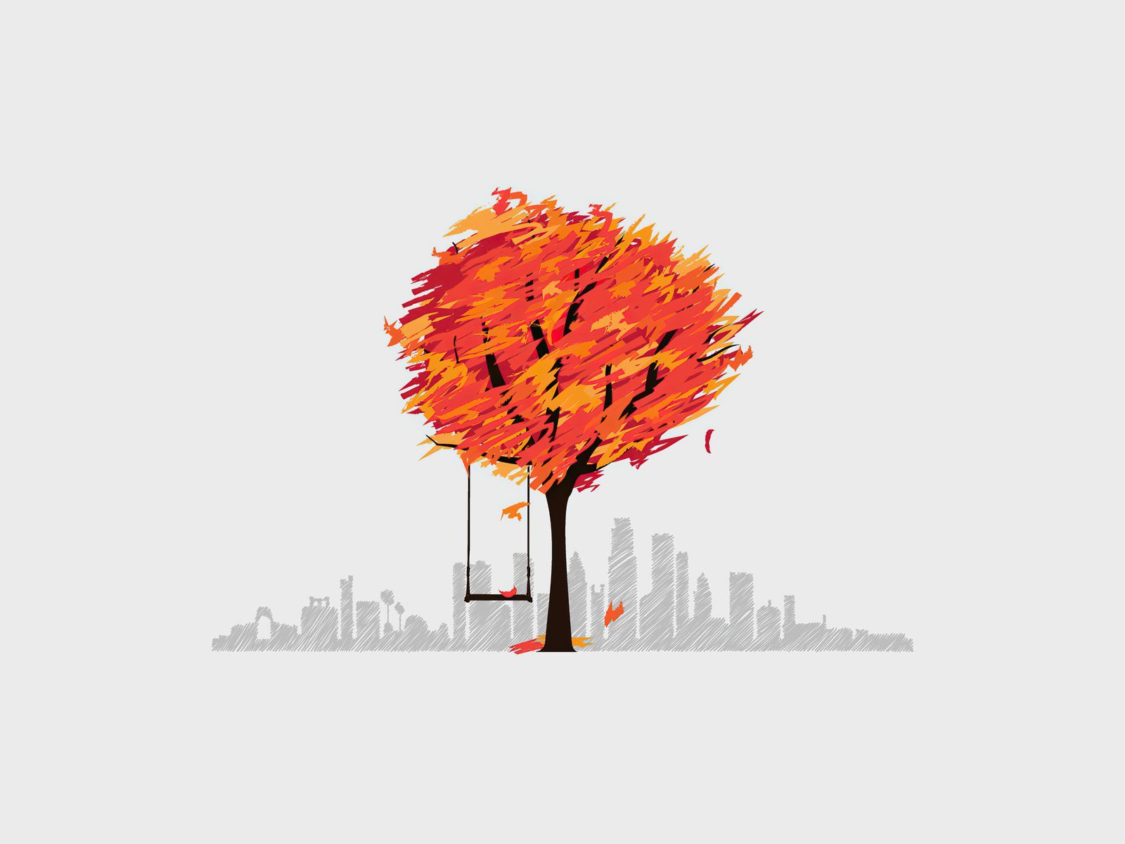 Autumn Minimalist Wallpaper