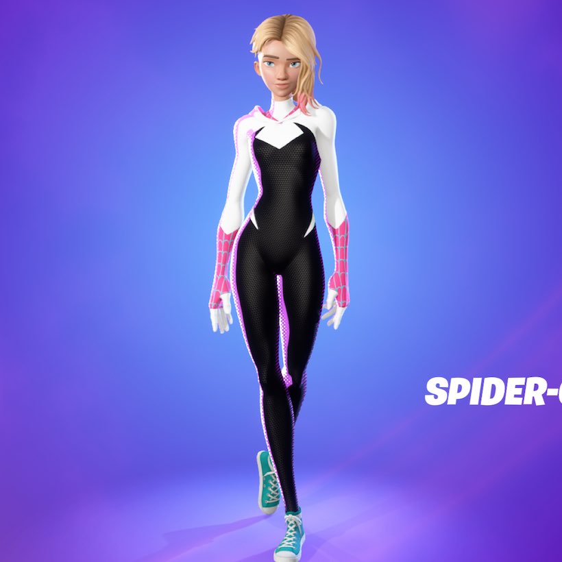 Fortnite Spider-Gwen Unmasked Skin 4K Wallpaper iPhone HD Phone #6780h