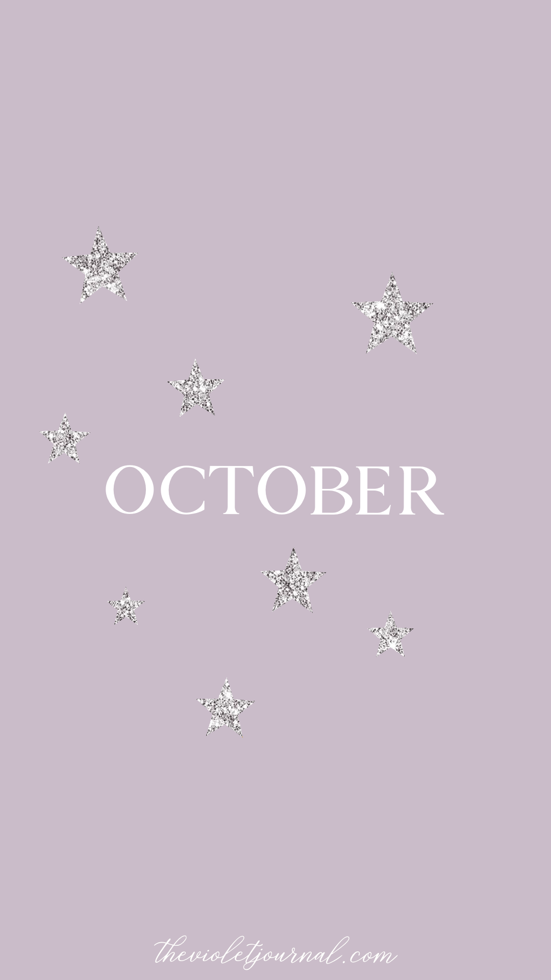 Free iPhone Wallpaper for Fall Violet Journal