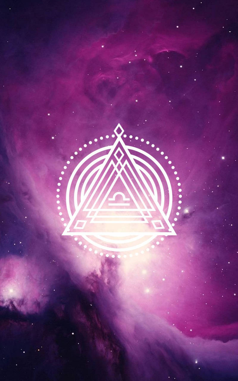 Download Geometric Libra Zodiac Wallpaper