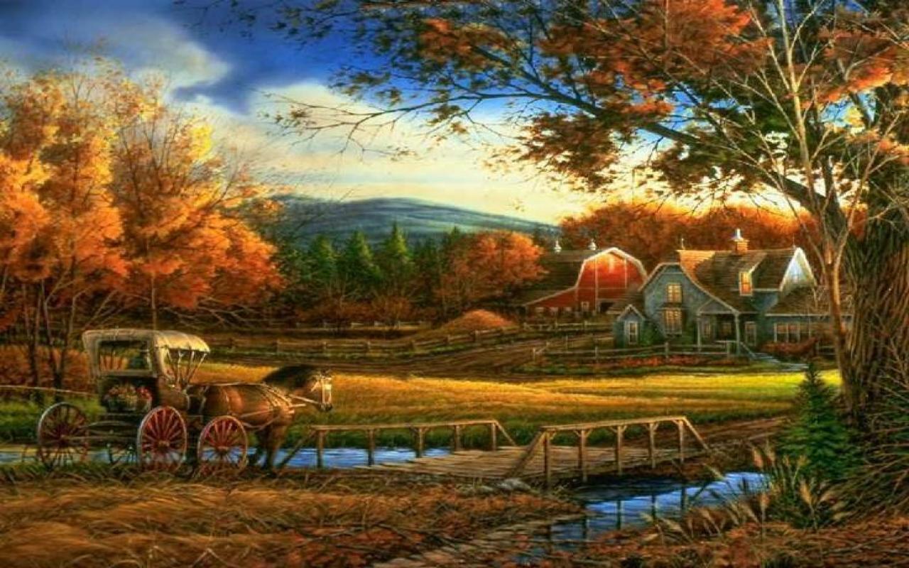 Farm Art Wallpaper