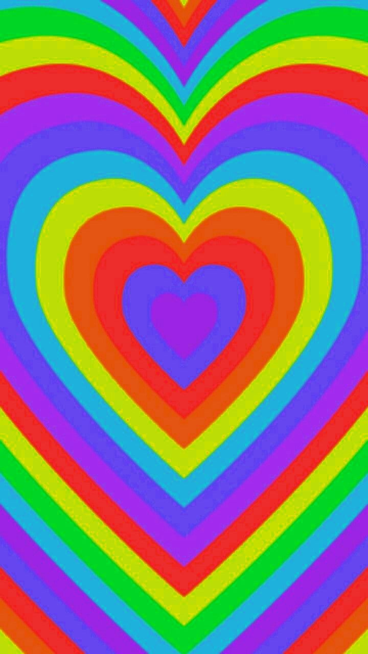Indie rainbow heart. Heart wallpaper, Hippie wallpaper, Heart iphone wallpaper