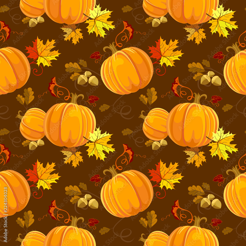 Autumn Pumpkin Leaves Forest Wallpapers - Wallpaper Cave