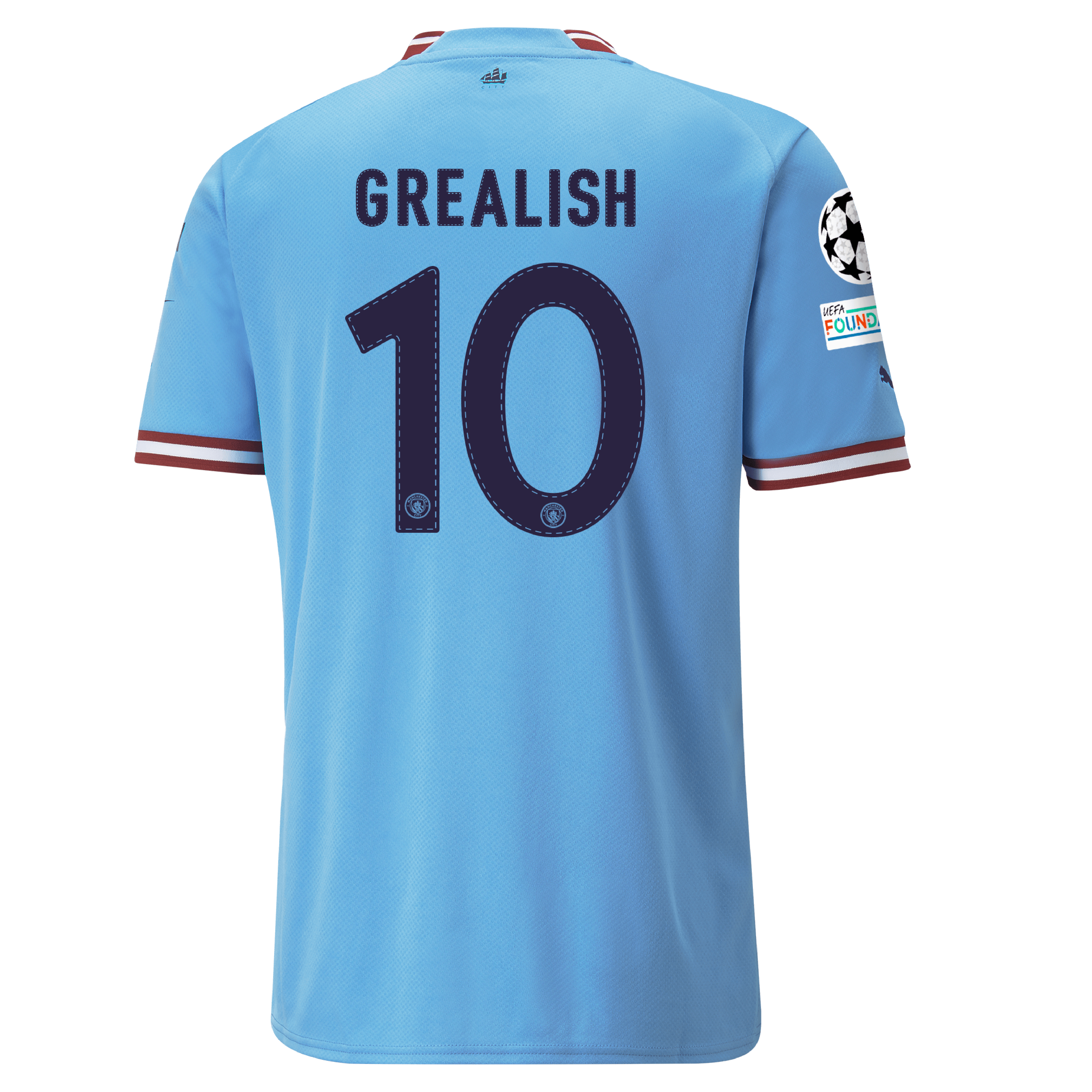 Manchester City Home Jersey 2022 23 With GREALISH 10 Printing. Official Man City Store