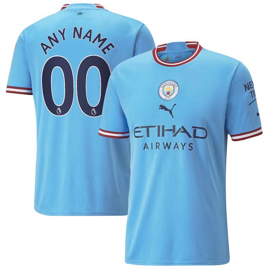 Manchester City Puma 2022 23 Home Replica Custom Jersey