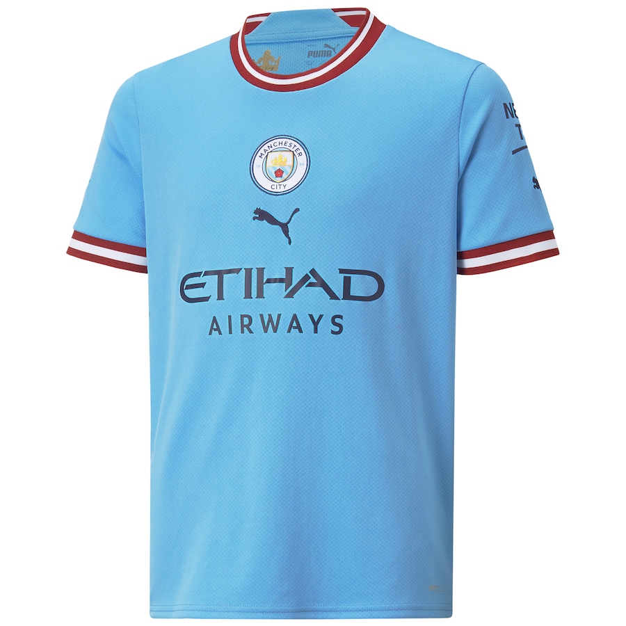 Erling Haaland Manchester City Puma Youth 2022 23 Home Replica Player Jersey