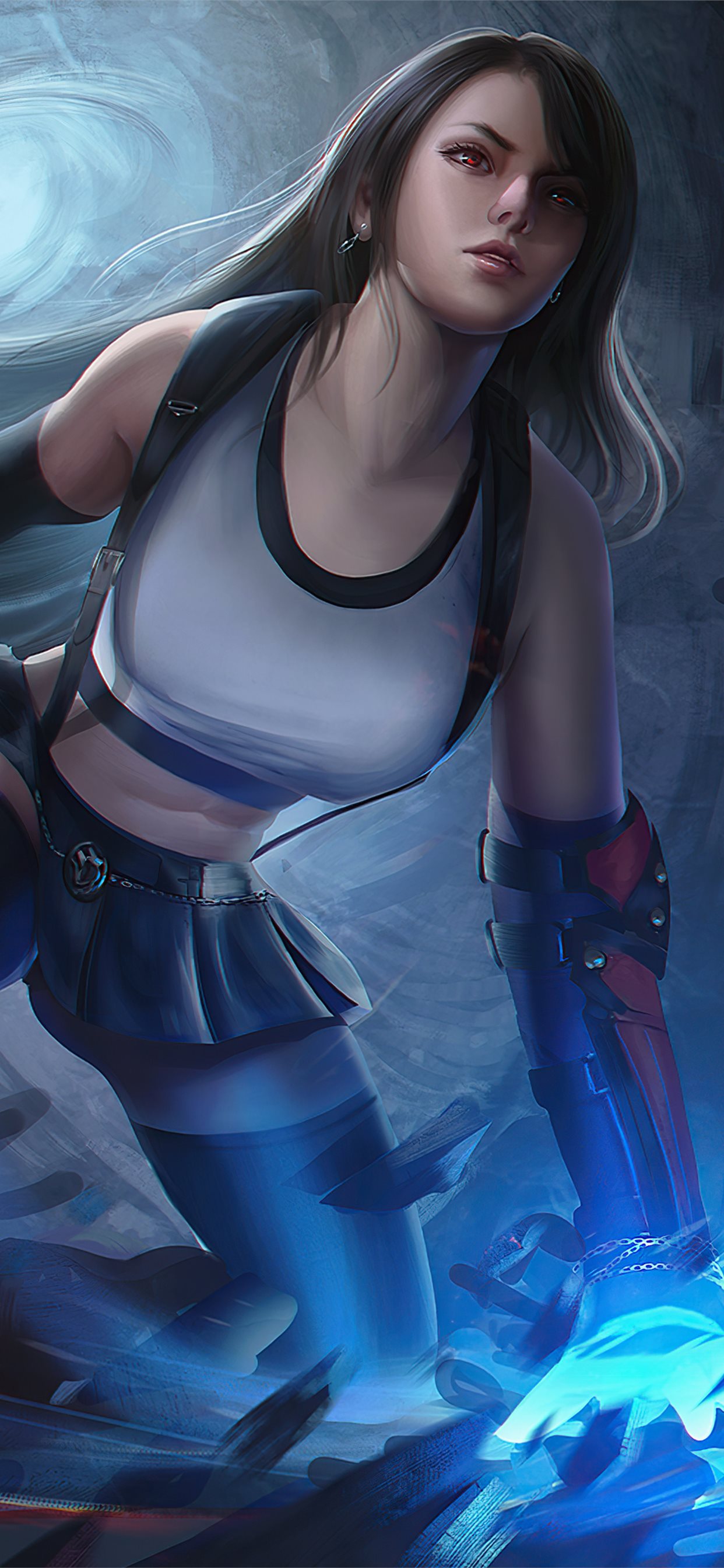 tifa lockhart final fantasy 7 remake 4k iPhone 11 Wallpaper Free Download