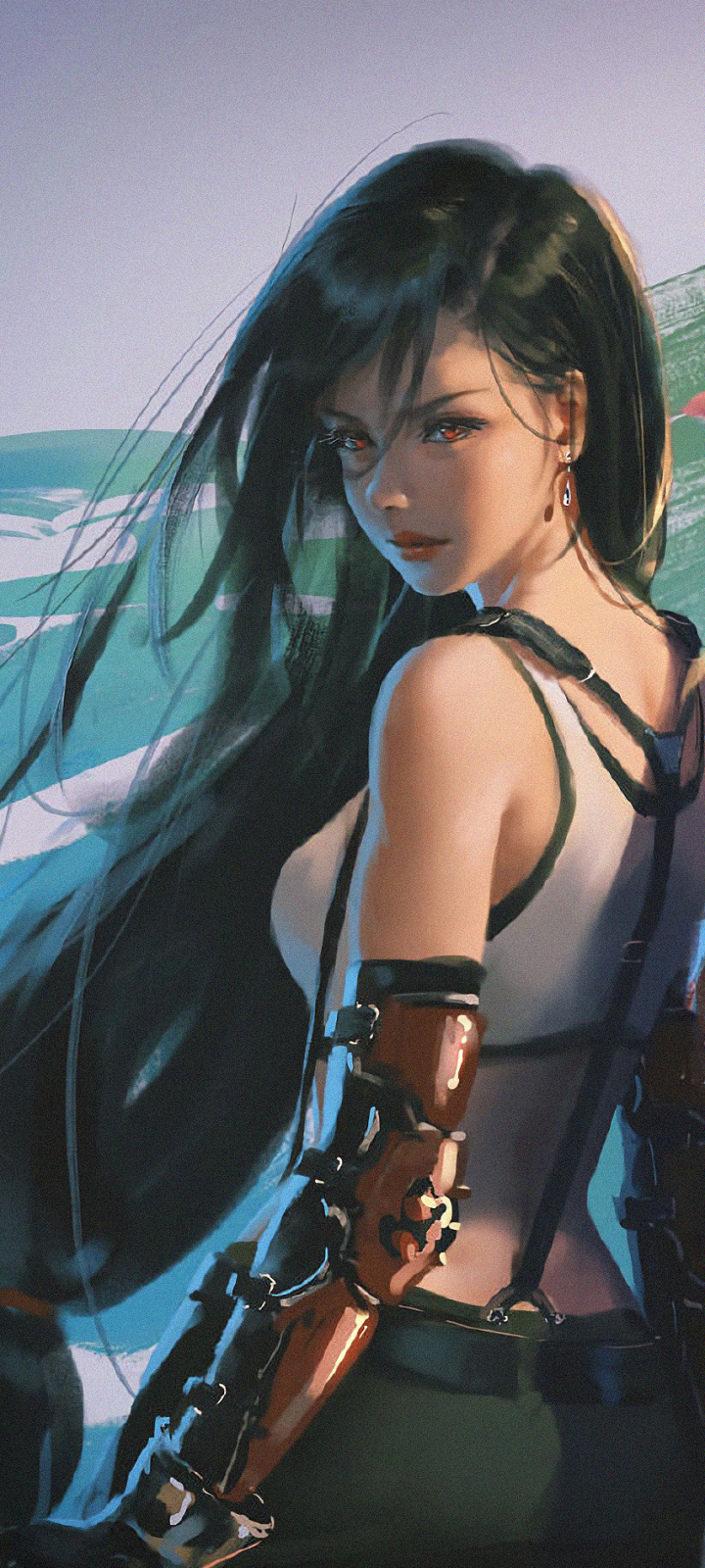 WLOP Tifa and Aerith wallpaper