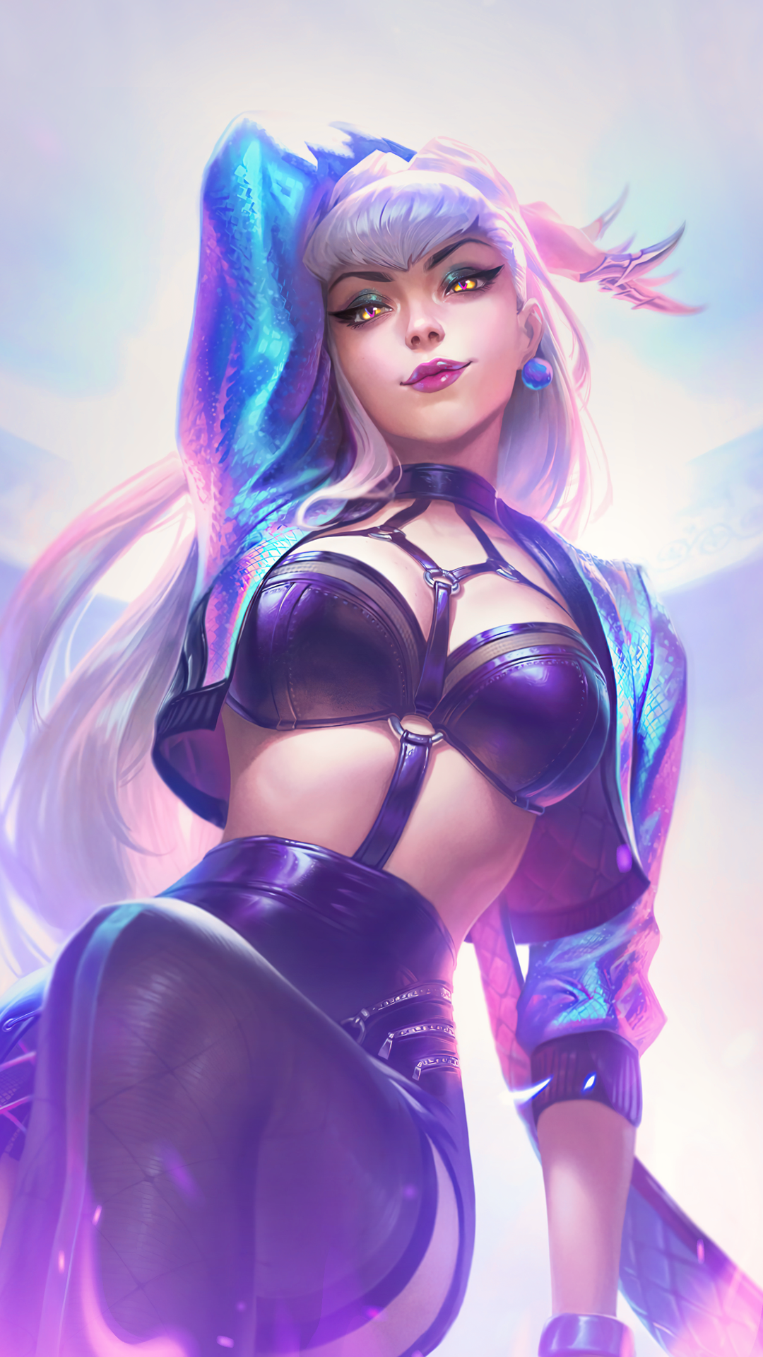 K DA ALL OUT Evelynn Mobile Wallpaper (1080x1920)