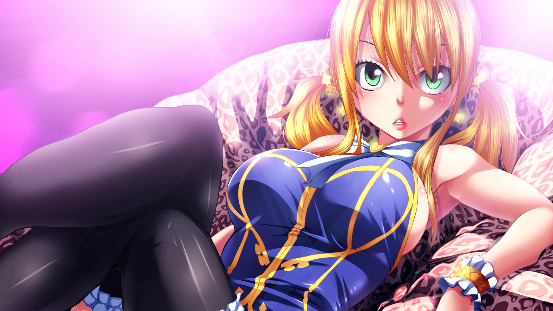 Desktop Wallpaper Blonde, Girl, Anime, Fairy Tail, Lucy Heartfilia, HD Image, Picture, Background, 0023a7