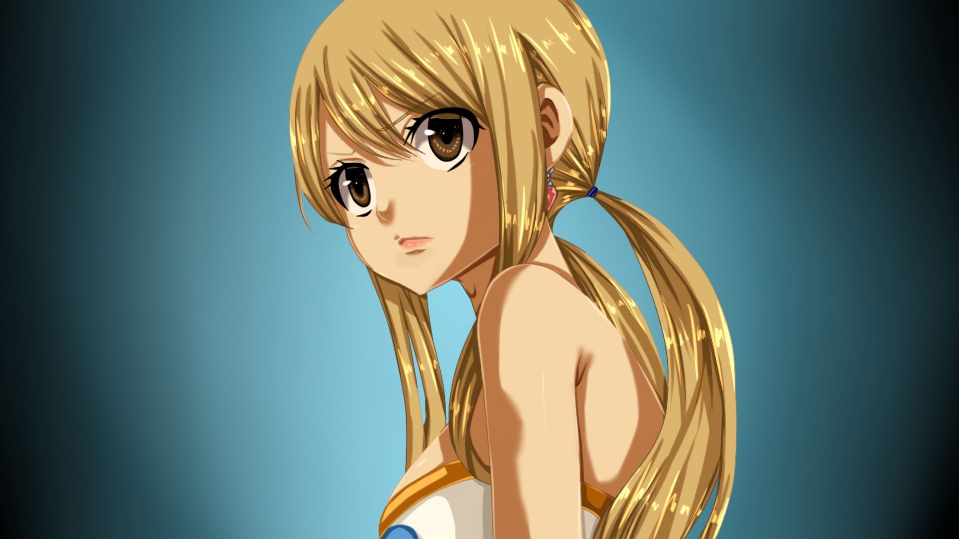 Desktop Wallpaper Lucy Heartfilia, Fairy Tail, Blonde Anime Girl, HD Image, Picture, Background, 1ipkv7