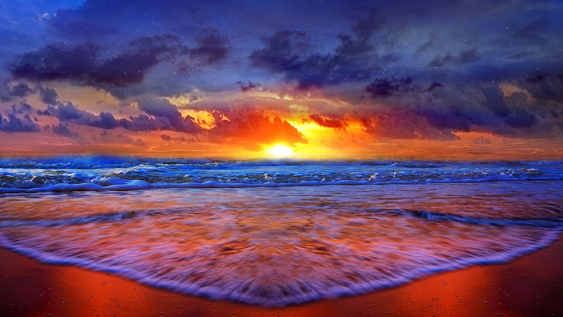 Beach Sunset Desktop Wallpapers on WallpaperDog