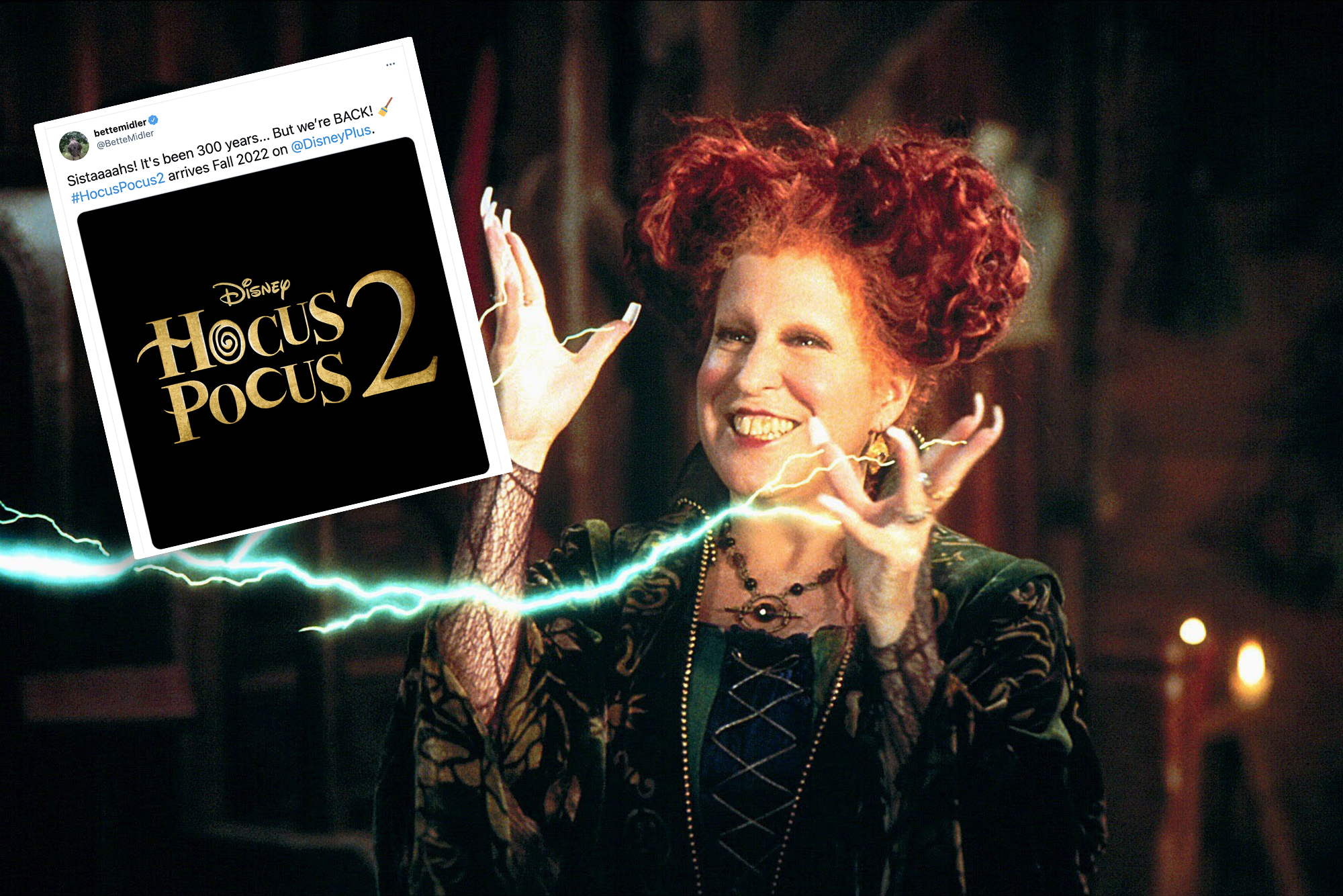 Bette Midler announces date for 'Hocus Pocus 2' on Disney+