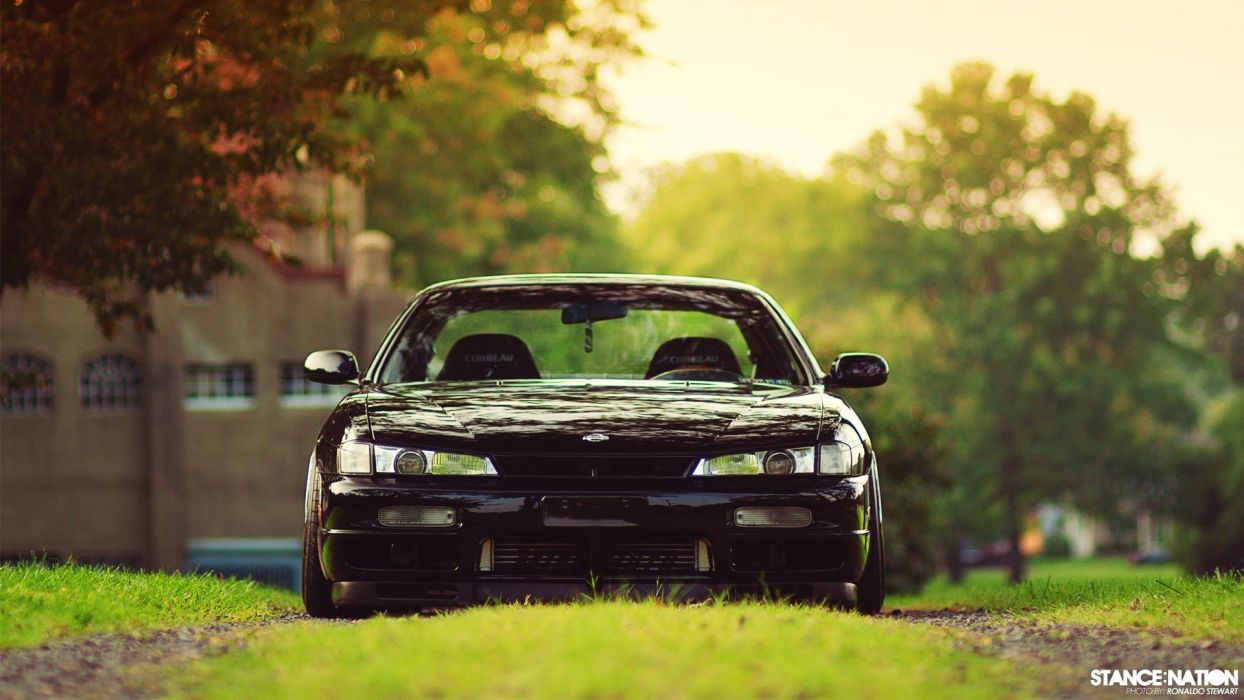 Cars Nissan 240Sx black cars stance kouki wallpaperx1080
