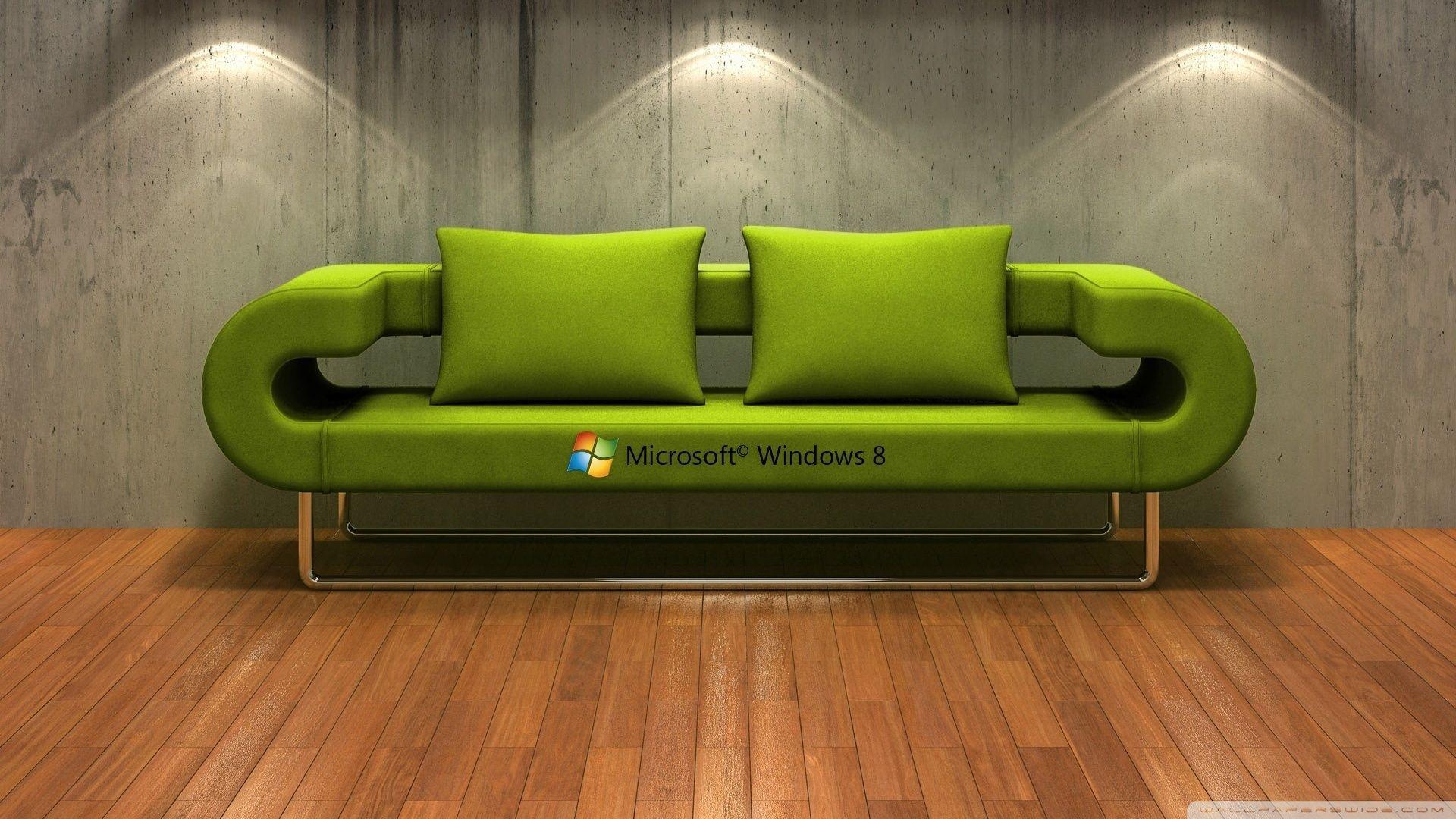 Windows 8 3D Couch ❤ 4K HD Desktop Wallpaper for 4K Ultra HD TV