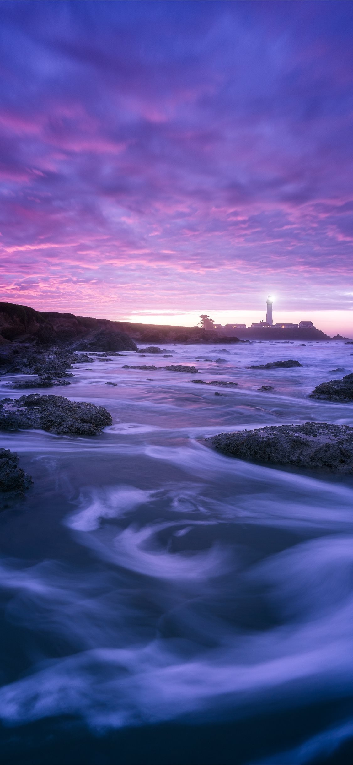 Pigeon Point sunrise iPhone X Wallpaper Free Download