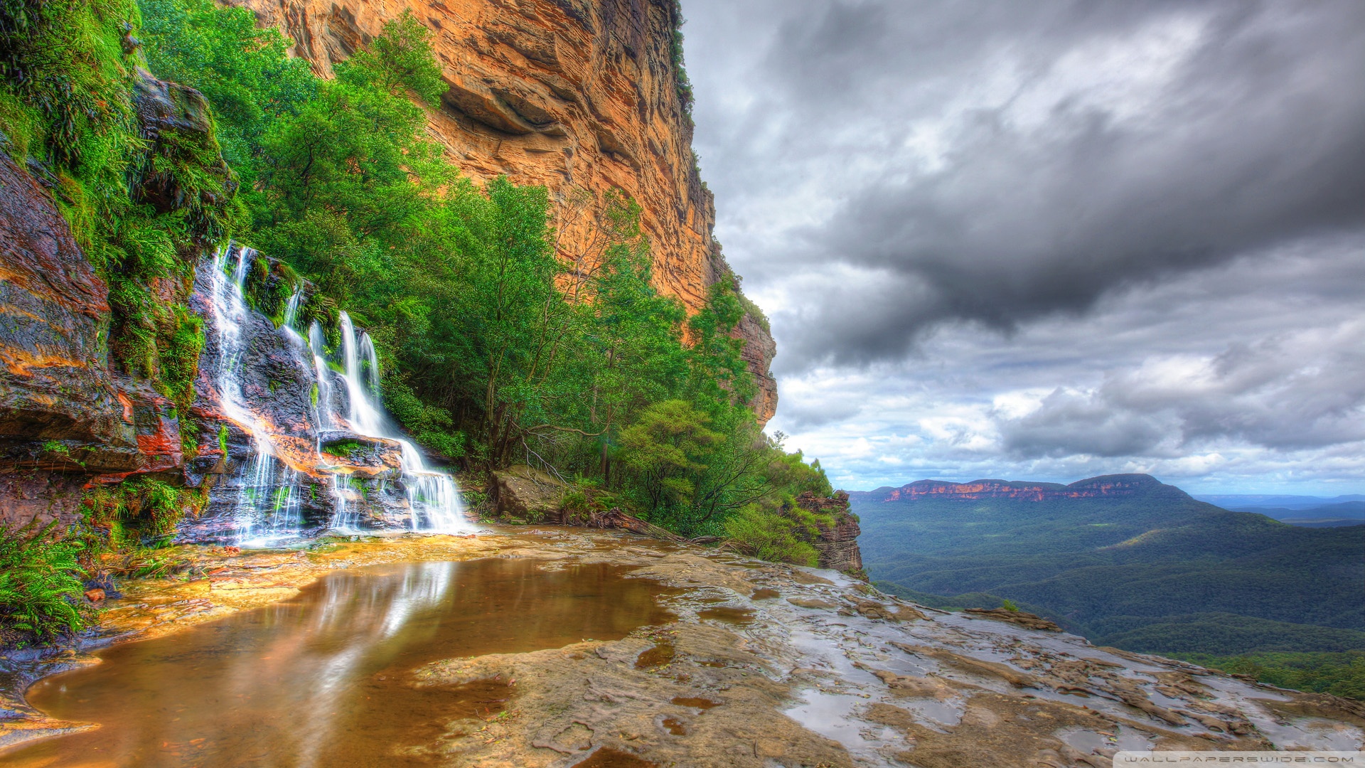 Katoomba Falls, Blue Mountains National Park, New South Wales, Australia Ultra HD Desktop Background Wallpaper for 4K UHD TV, Widescreen & UltraWide Desktop & Laptop, Tablet