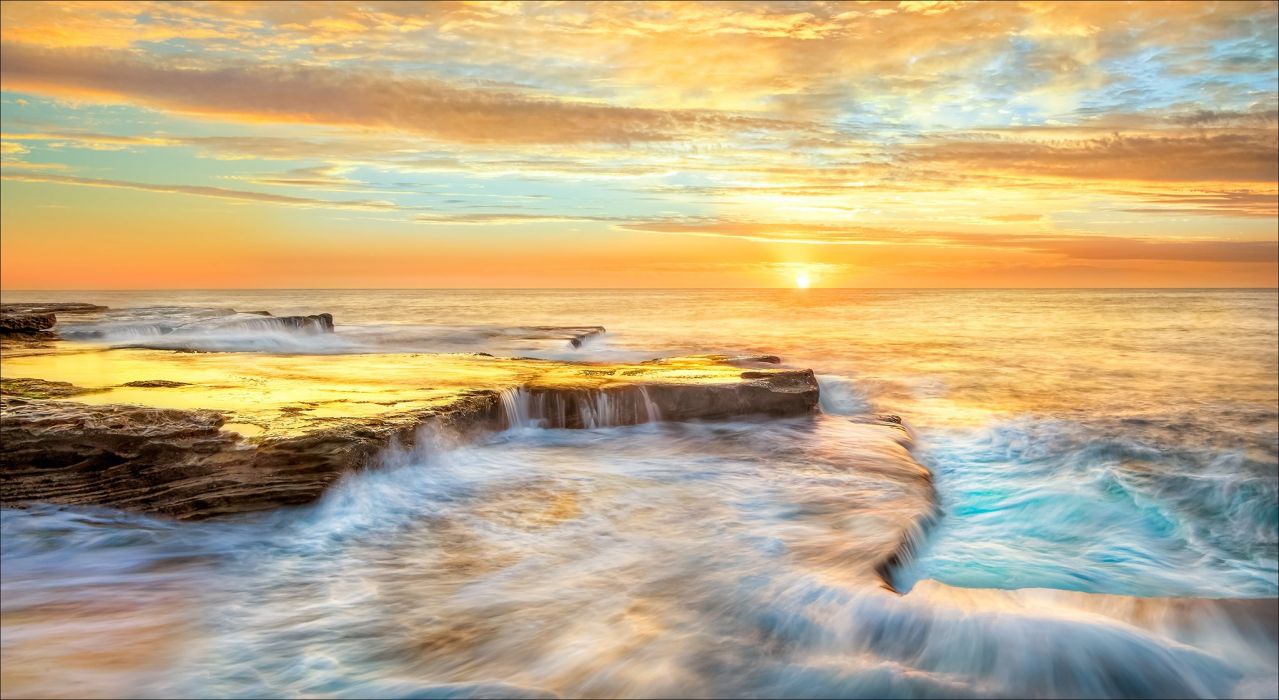 Australia Coast Sea Maroubra New South Wales Nature wallpaperx1121