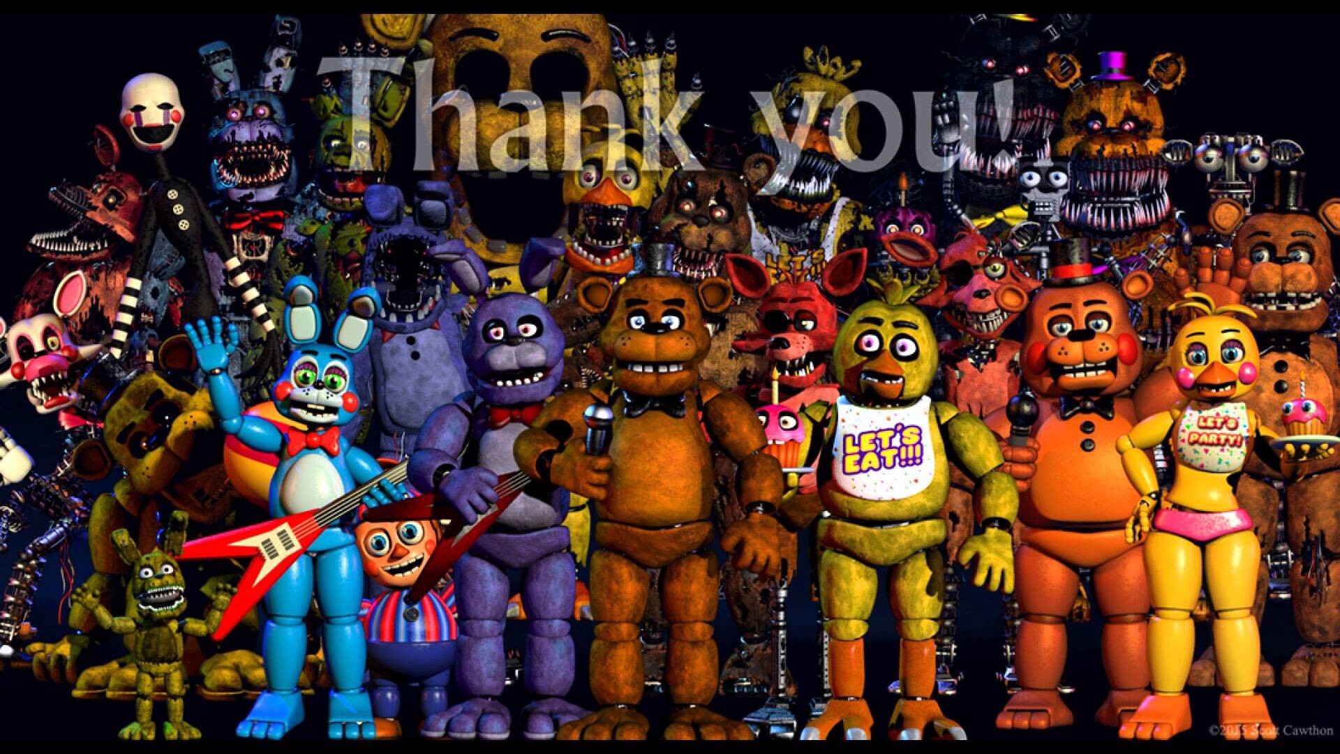 Fnaf All Characters Wallpaper