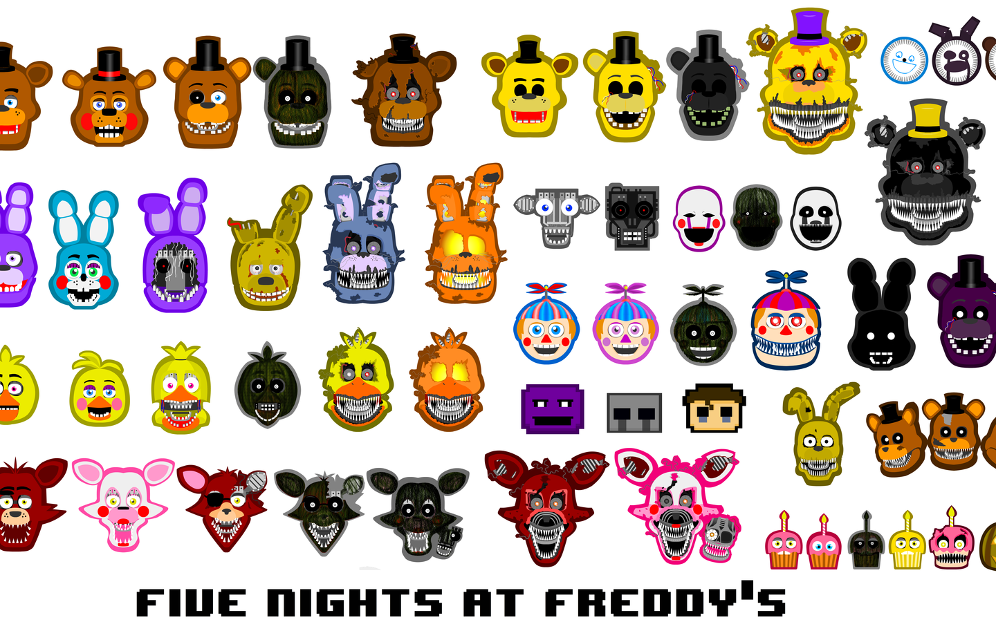 FNAF персонажи