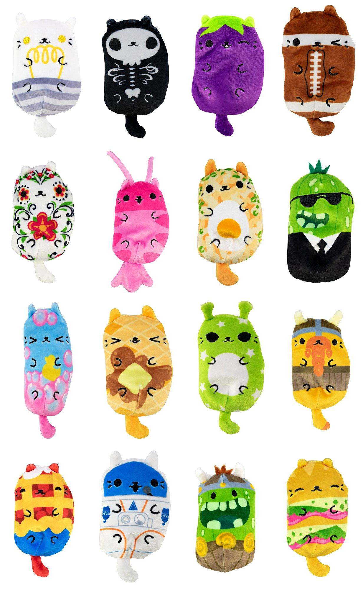 Cats VS. Pickles Series 1 Plush (Assortment) 3 pack Bundle