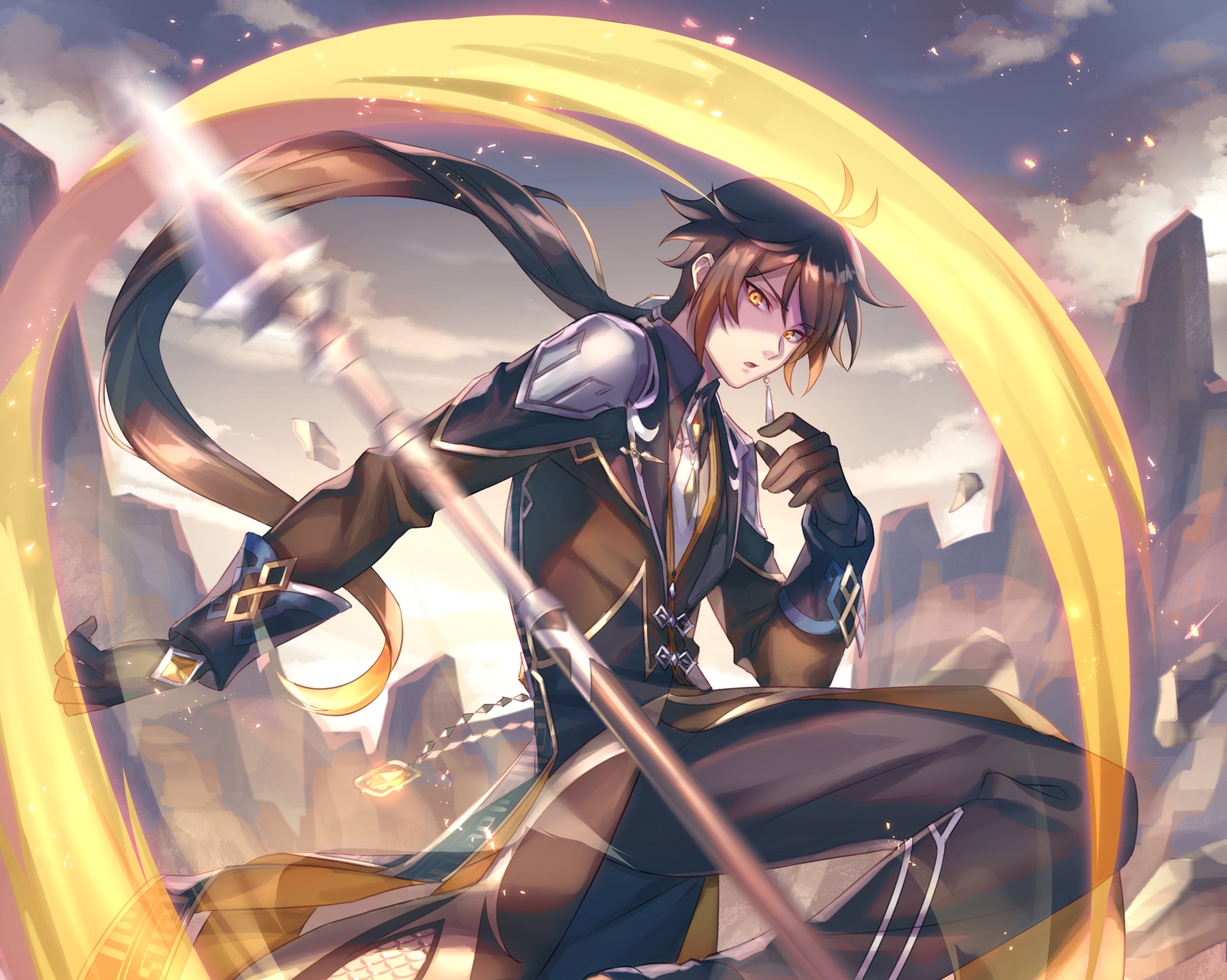 Zhongli (Genshin Impact) HD Wallpaper and Background