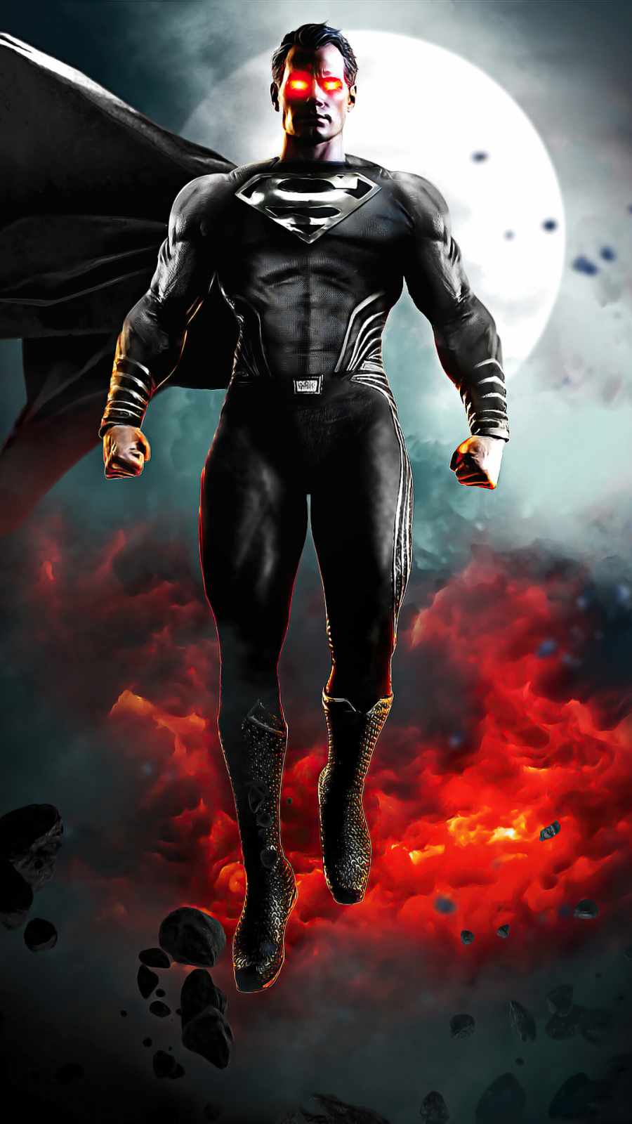 Zack Synder Justice League Black Suit Superman Wallpaper, iPhone Wallpaper