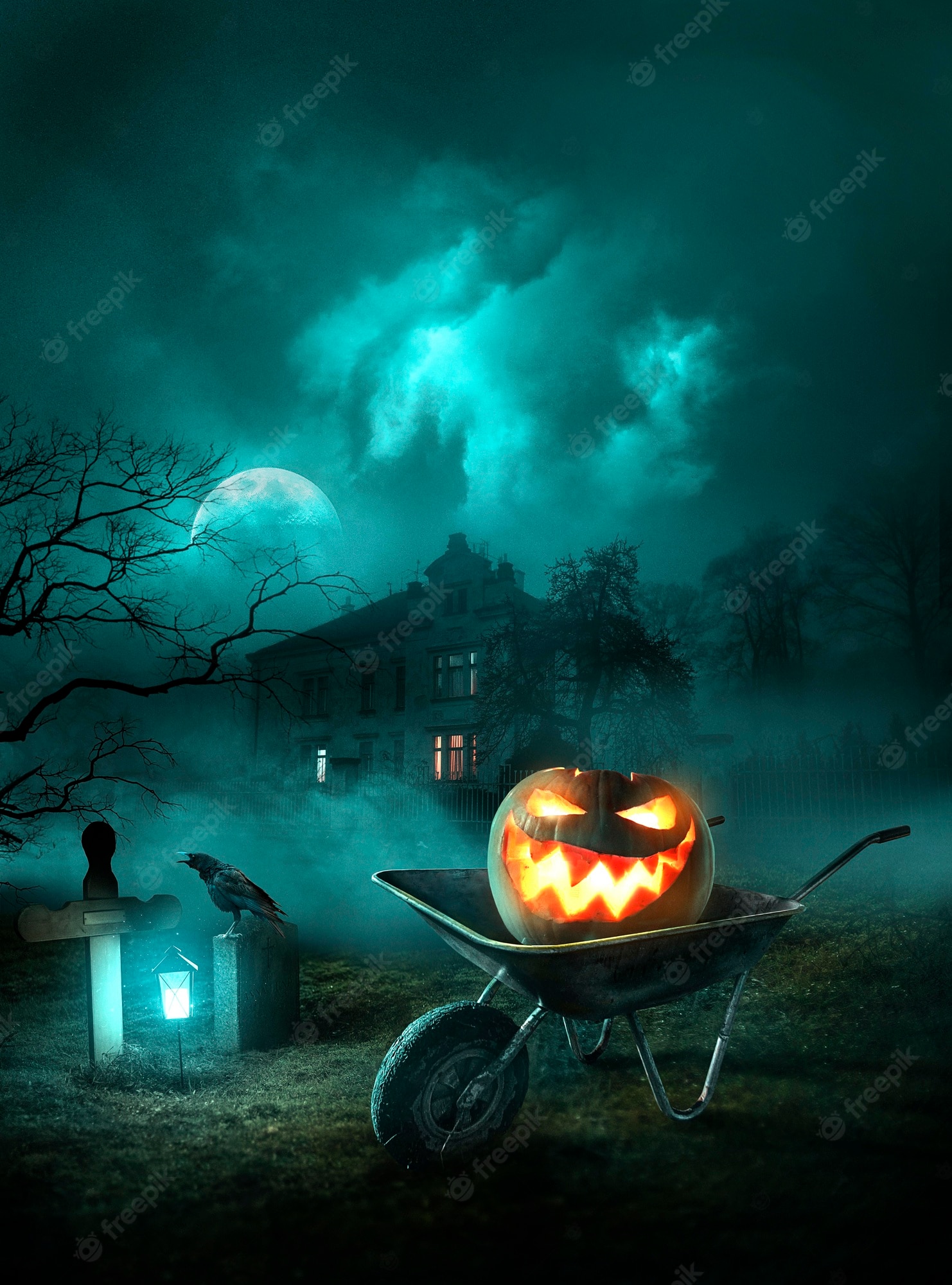 Wallpaper halloween background Image. Free Vectors, & PSD