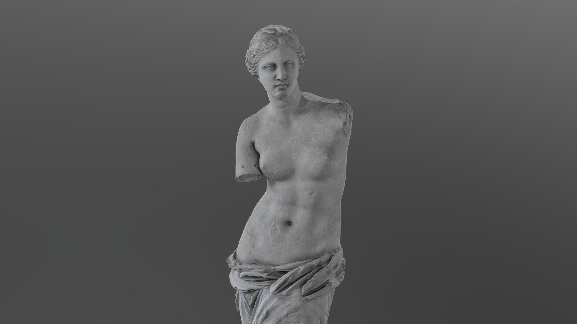 Venus de Milo poly photogrammetry Royalty Free 3D model by Nicolas Diolez [36577e4]