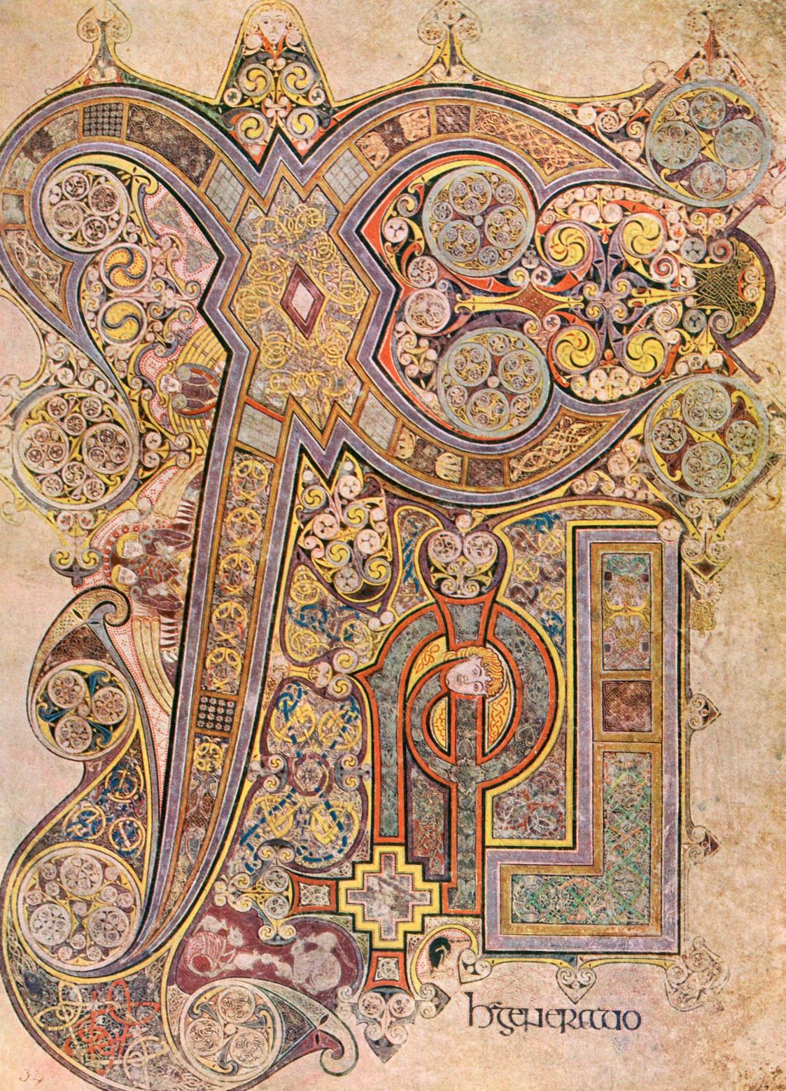 The Book Of Kells, Chi Rho Or Incarnation Page. Kathy, The Picture Lady
