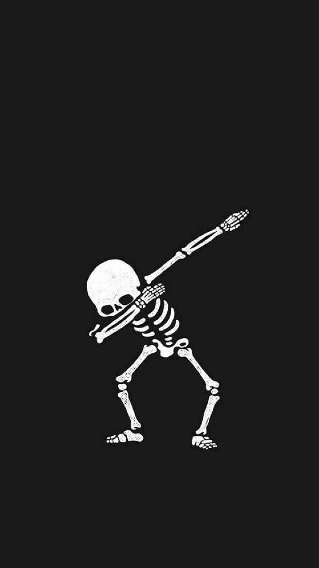 Download Dab Skeleton Meme Wallpaper