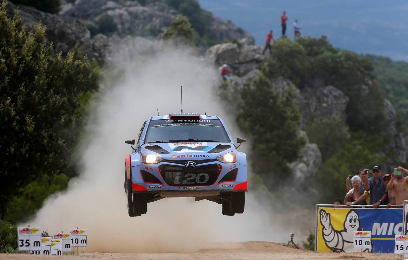 Wallpaper cars, rally, jump, wrc, hyundai image for desktop, section спорт