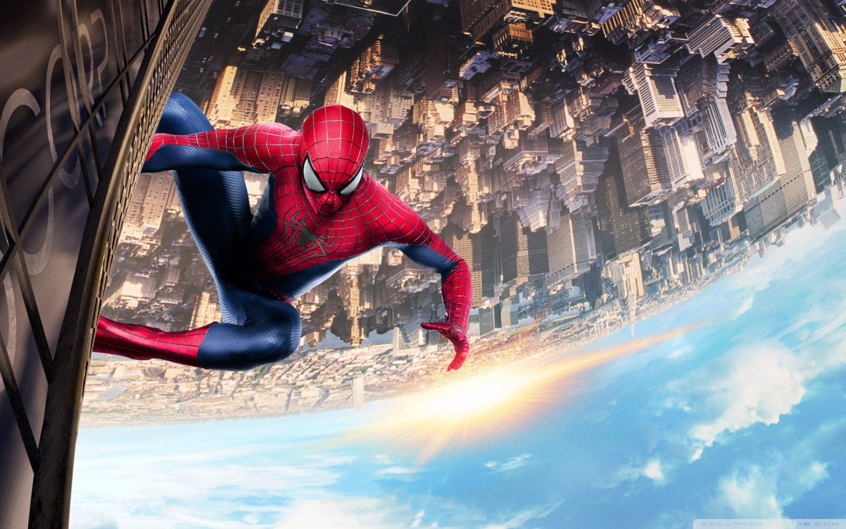 Spiderman Climbing Building Ultra HD Desktop Background Wallpaper for 4K UHD TV, Widescreen & UltraWide Desktop & Laptop, Tablet