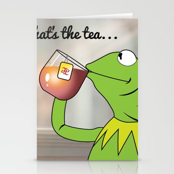 Kermit Tea Meme Stationery Cards by Lightning and Lace