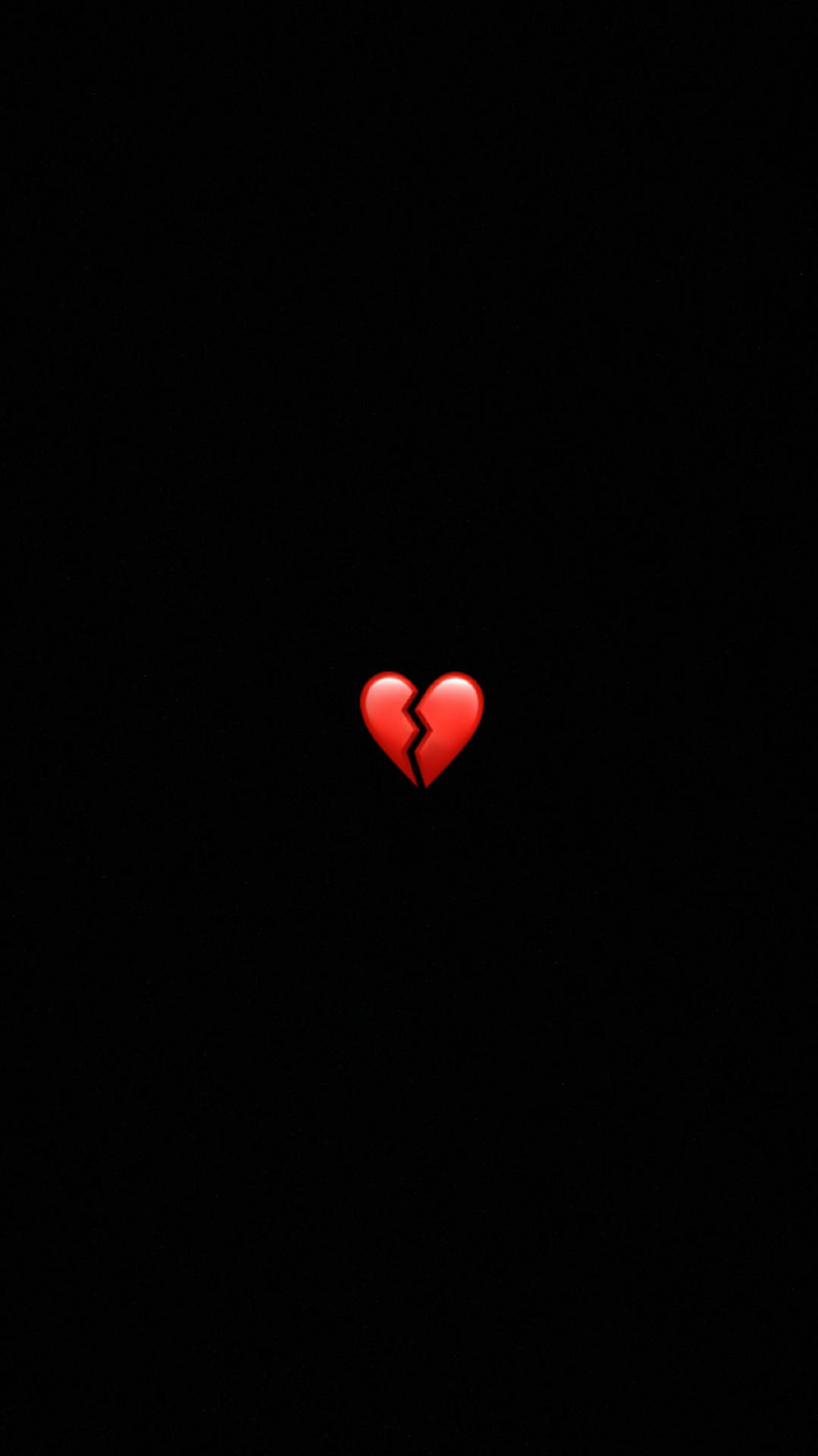 Download Minimalistic Red Broken Heart Wallpaper