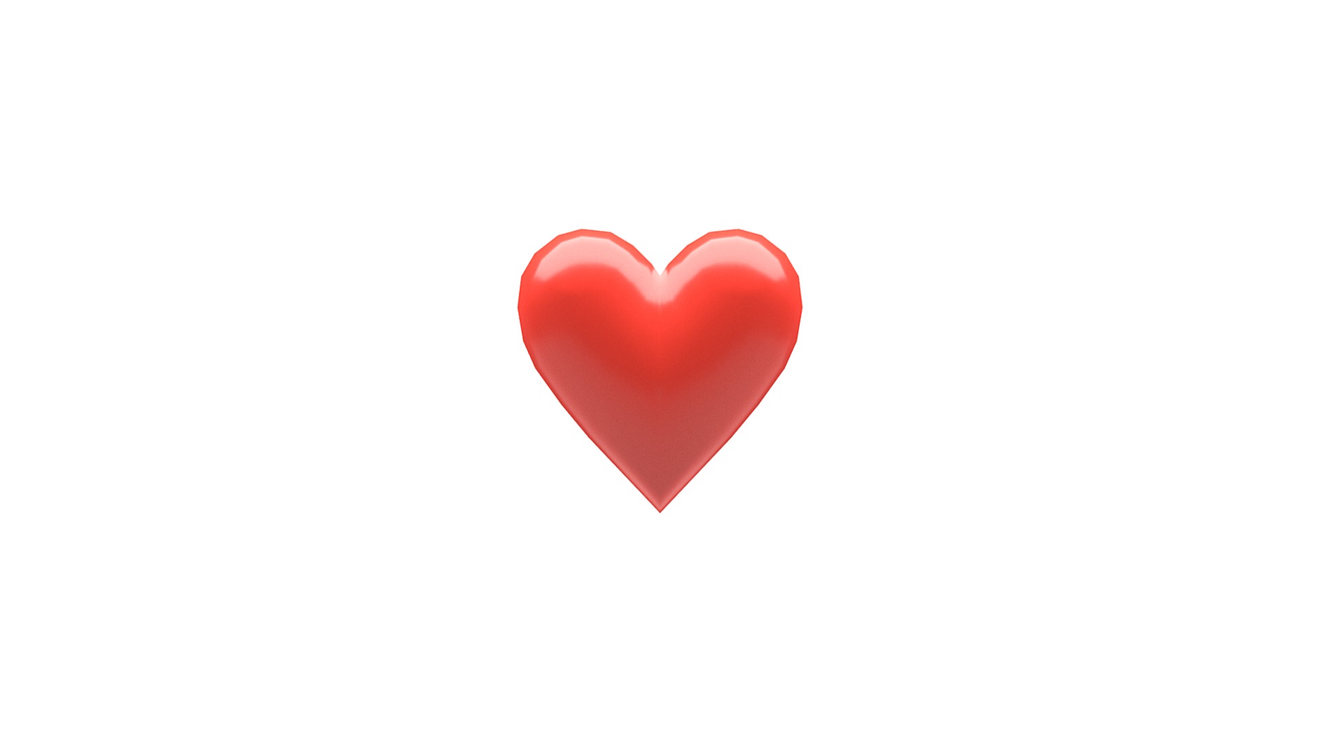 ❤️Red Heart emoji (Low poly) Royalty Free 3D model by Maurice Svay [ff54e65]