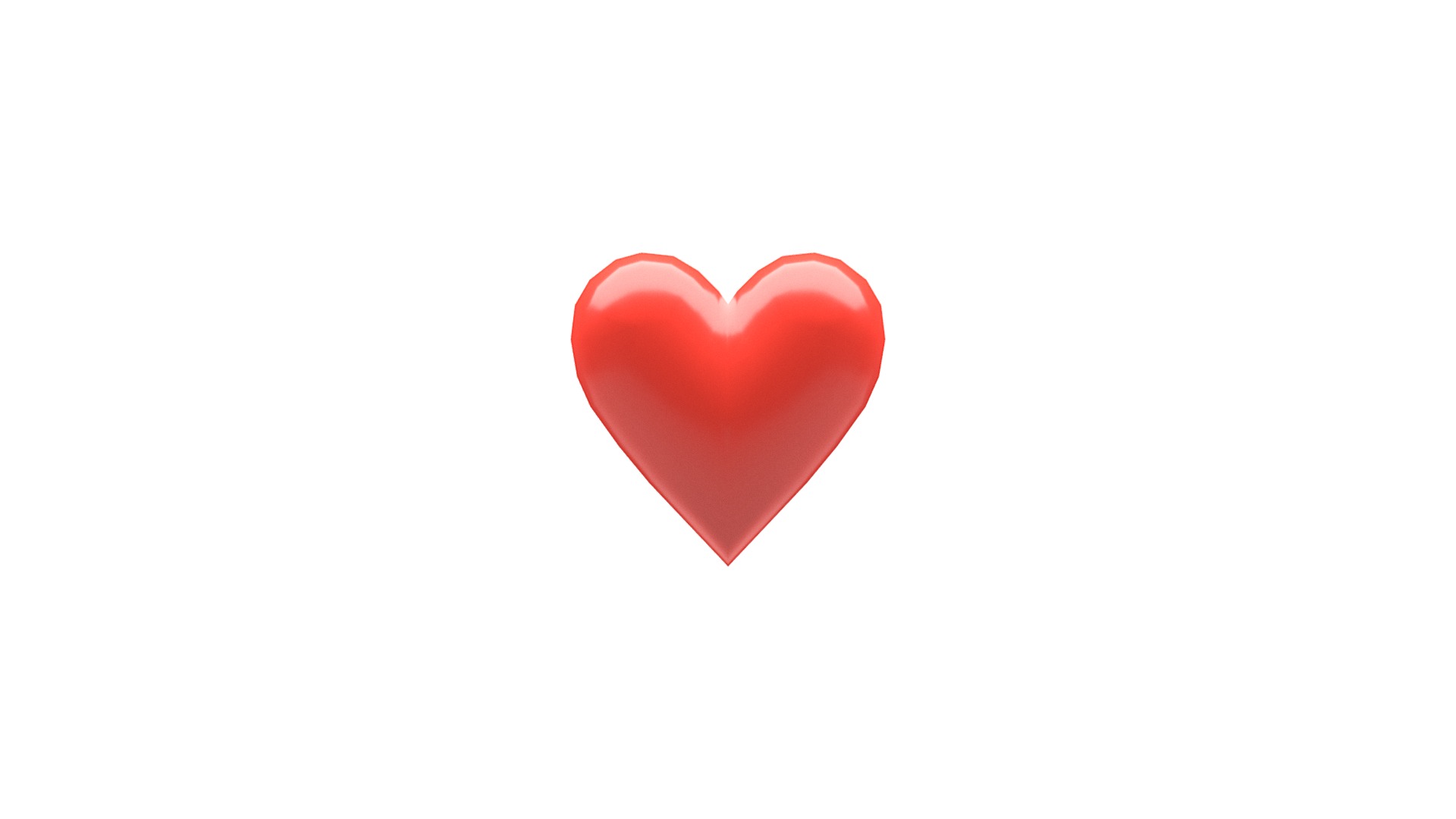 ❤️Red Heart emoji (Low poly) Royalty Free 3D model by Maurice Svay [ff54e65]