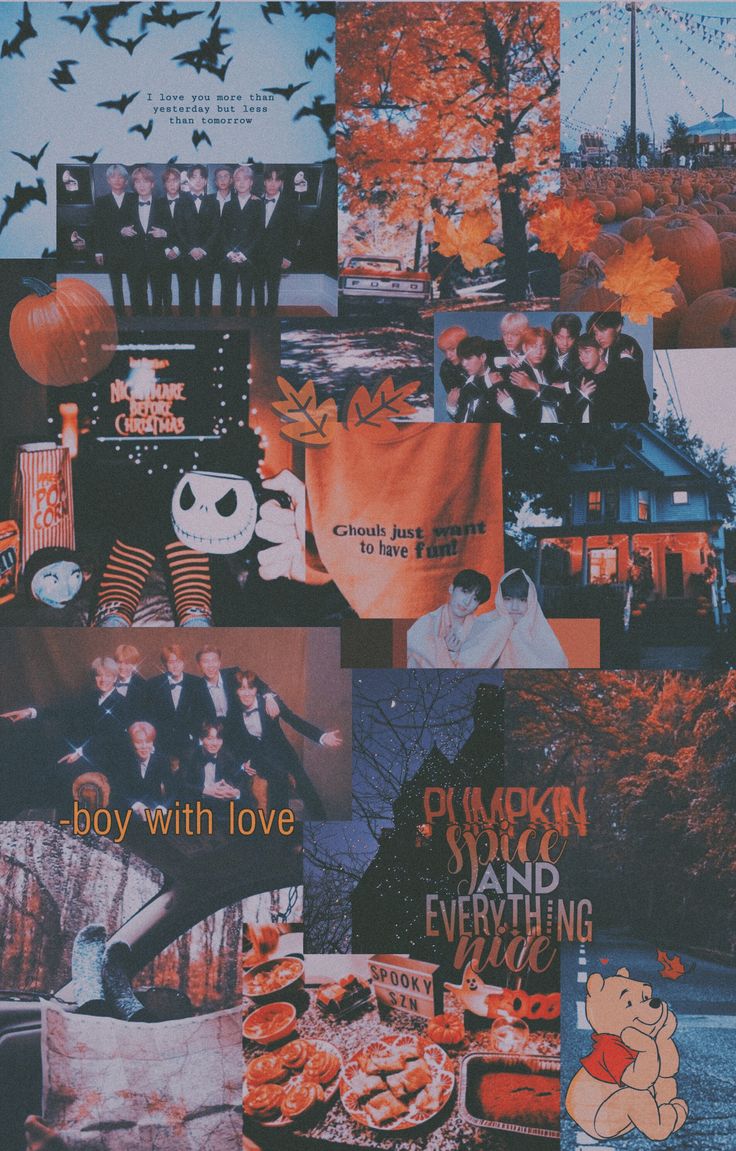 Bts fall collage wallpaper