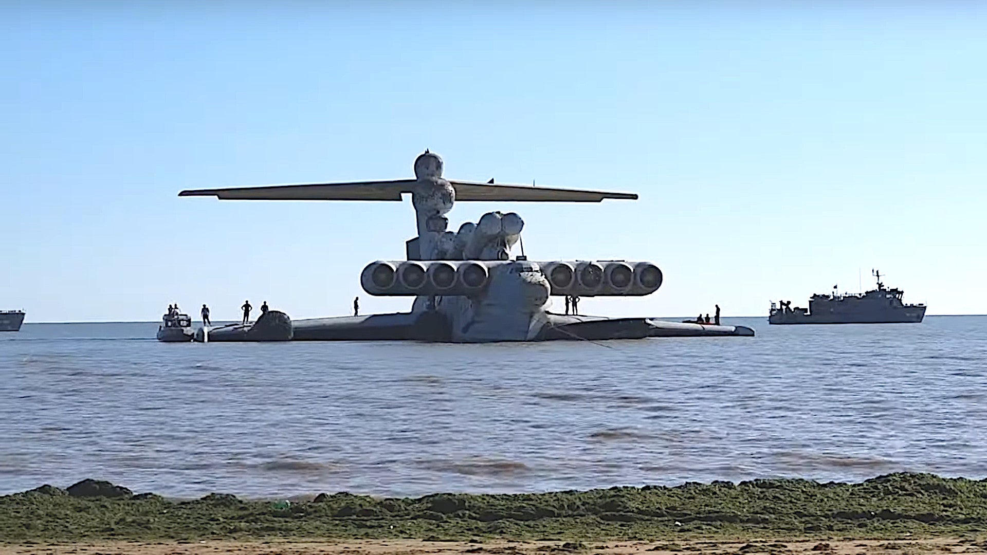 The Only Missile Toting Ekranoplan Russia Ever Built Just Took Its Last Trip On The Caspian