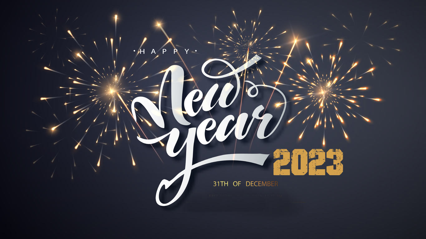 Free Background Happy New Year 2024 Wallpaper HD for Desktop