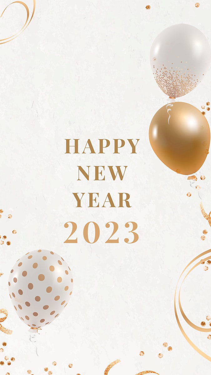 Golden Numbers 2023 Happy New Year HD Mobile Wallpaper  Wallpapers  Download 2023