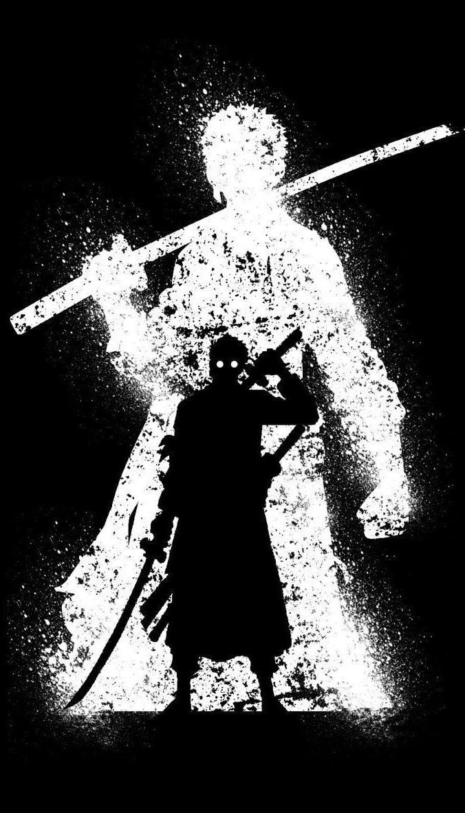 Zoro Black And White Wallpapers - Wallpaper Cave