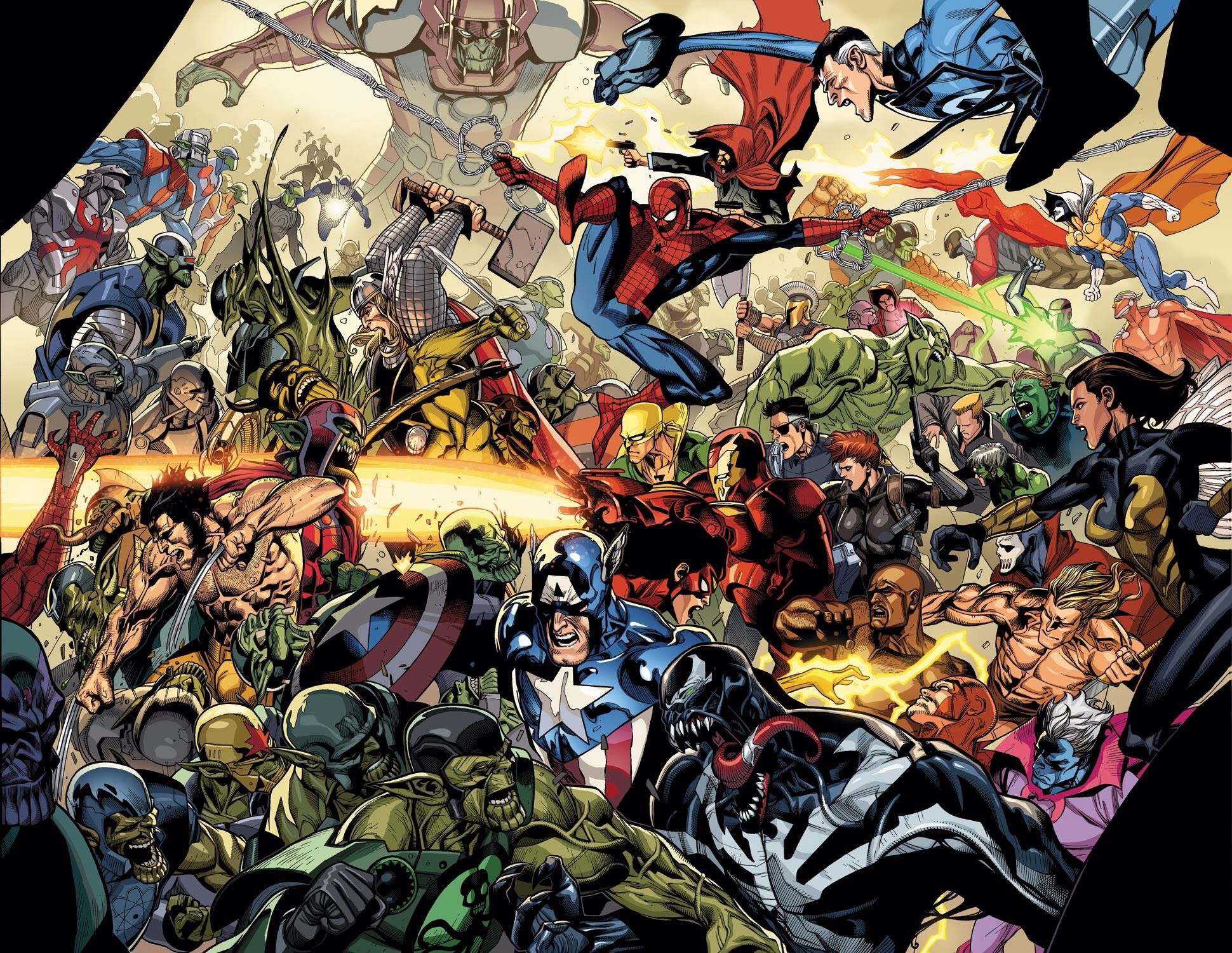 The Secret Wars. Marvel comics wallpaper, Superhero wallpaper, Marvel wallpaper