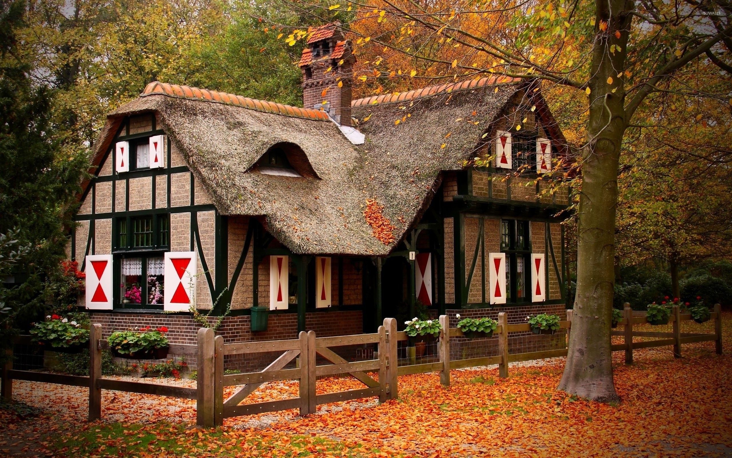 Farmhouse Cozy Autumn Wallpaper