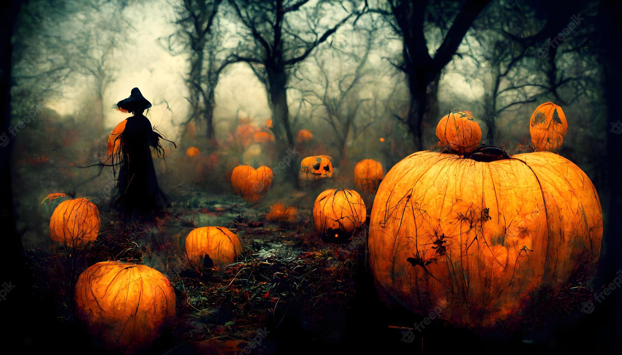 Spooky Forest Wallpaper Image. Free Vectors, & PSD